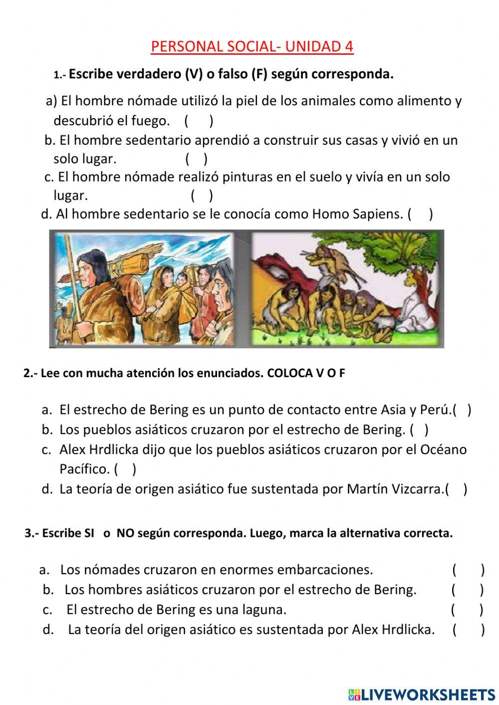 Hombre nomade y sedentario