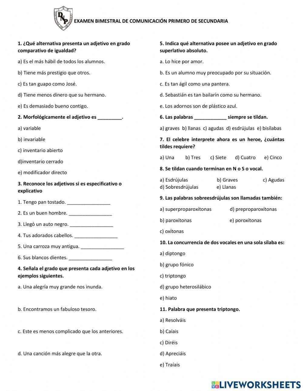 Evaluación de comunicación