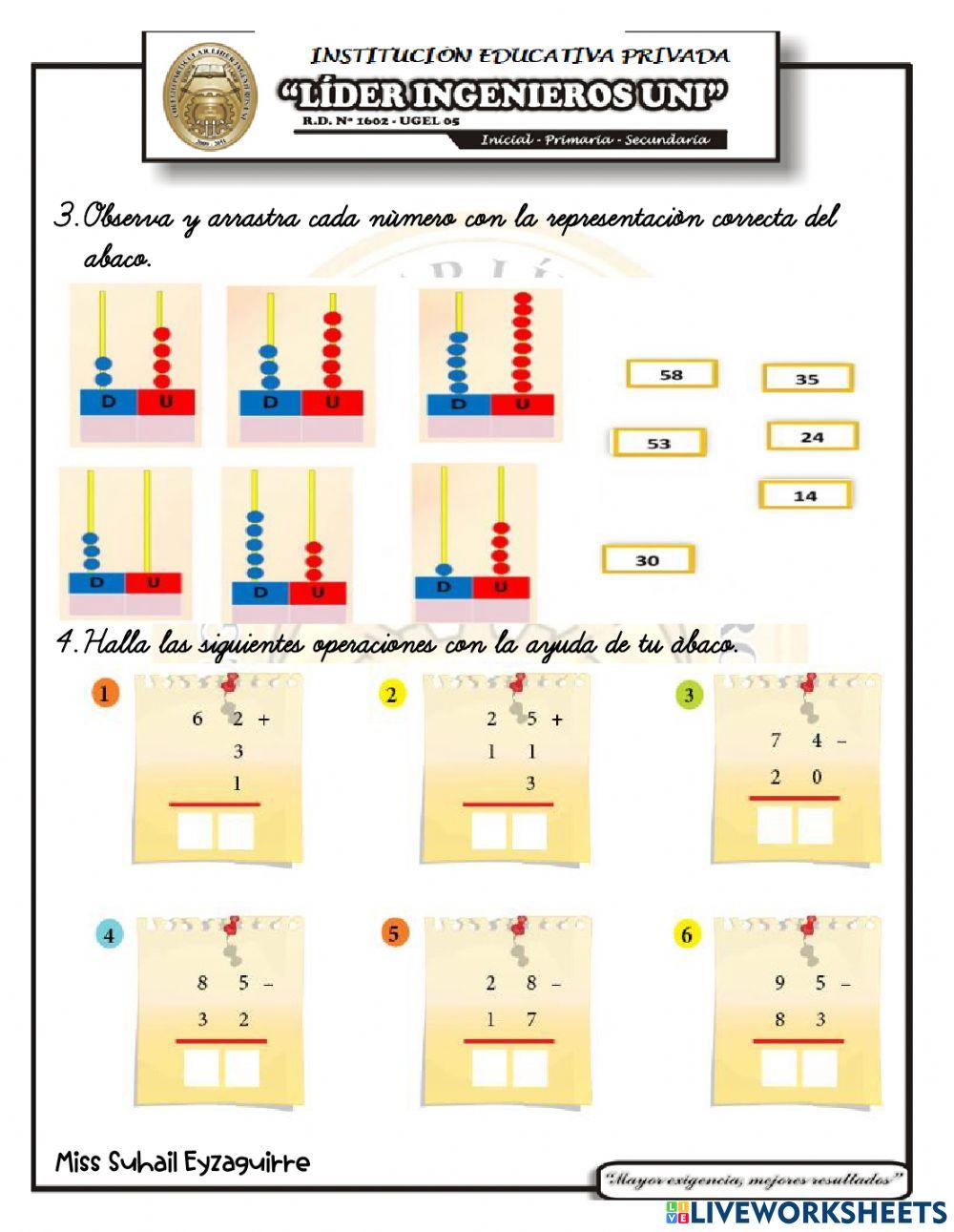 Examen de aritmetica IV UNIDAD