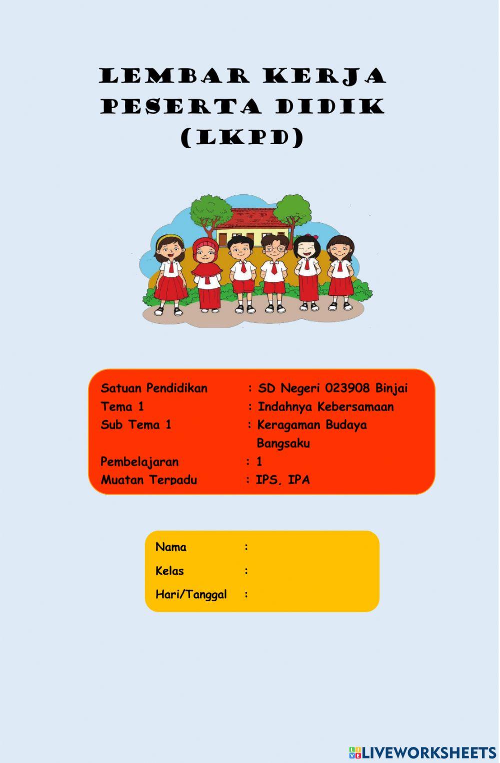 LKPD Kelas 4 Tema 1