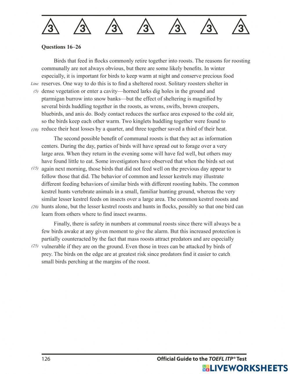 Toefl itp-Reading Q16-26