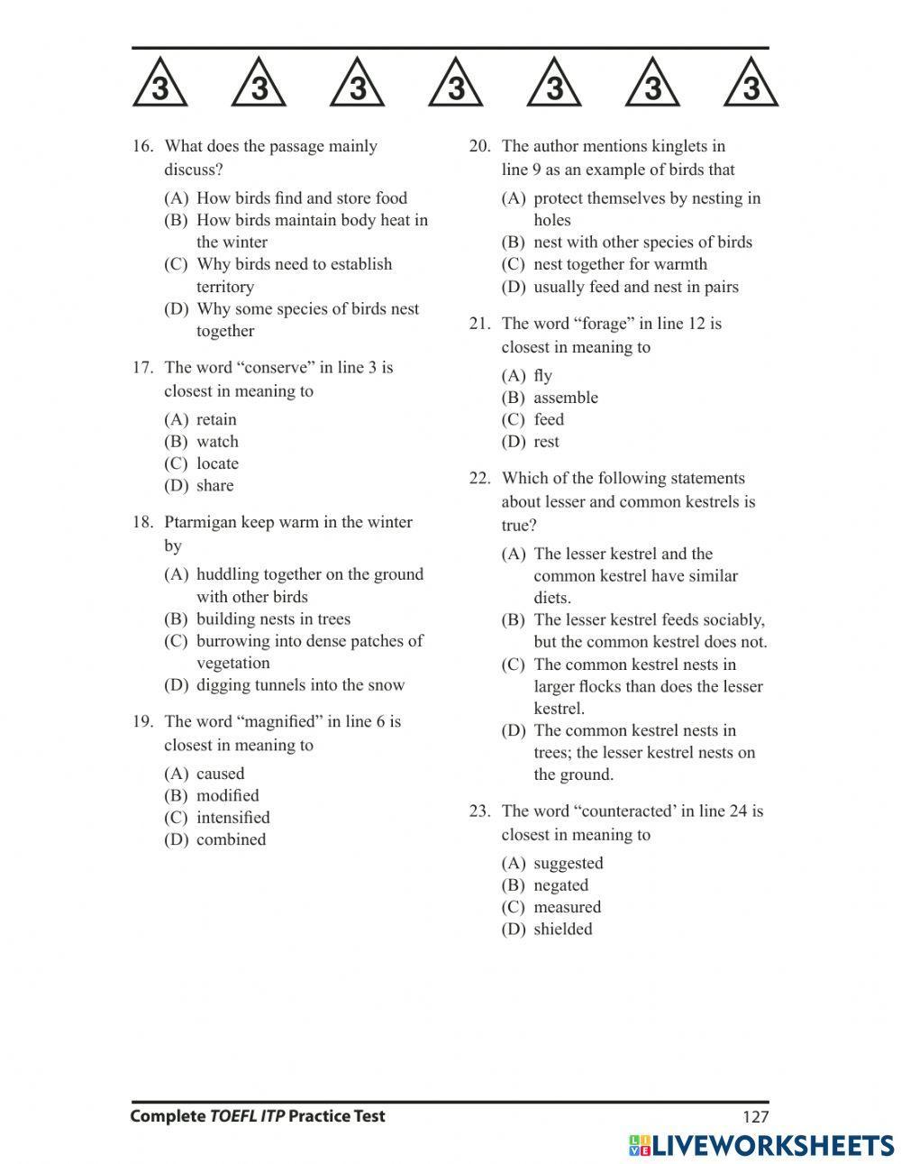Toefl itp-Reading Q16-26