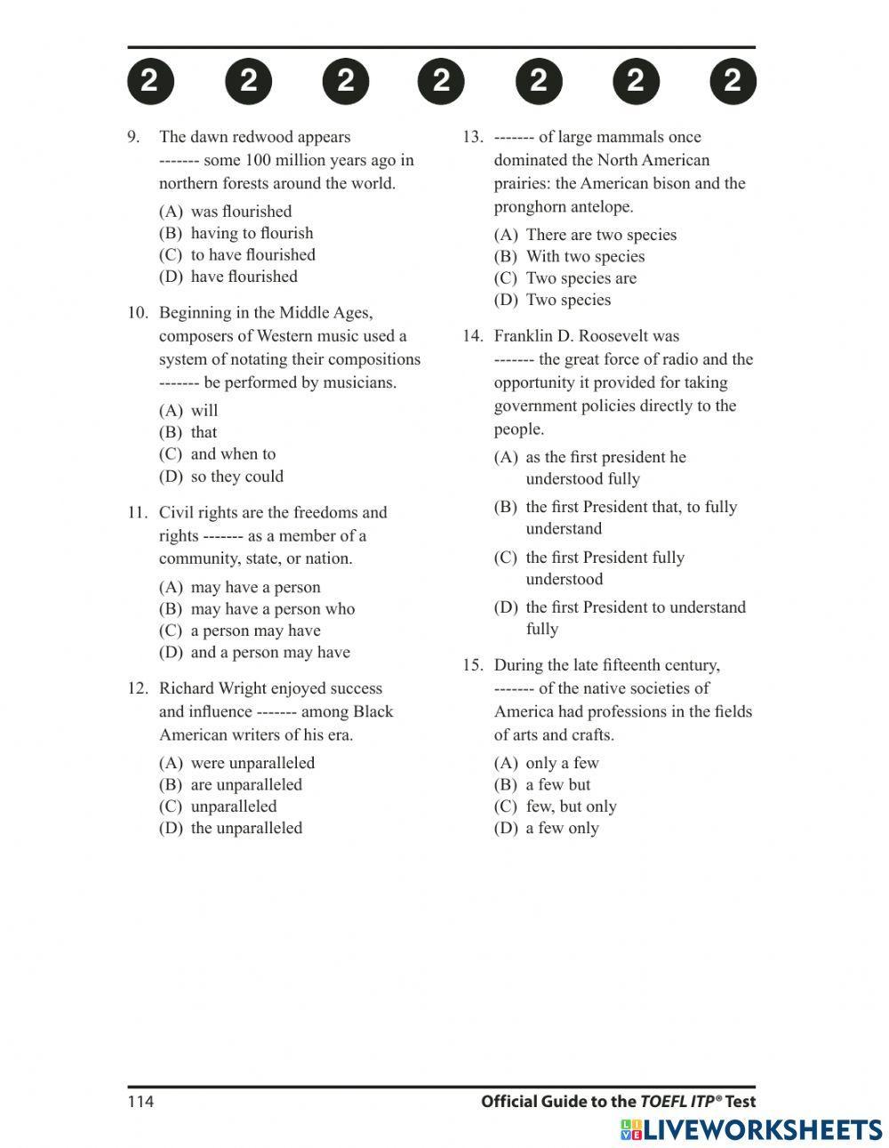 Toefl itp structure CH5