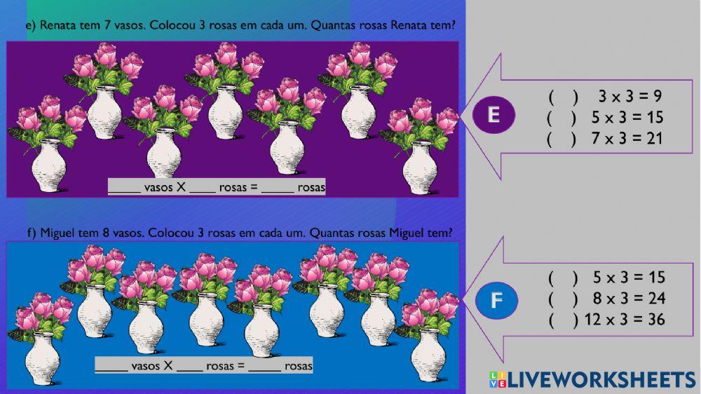 Operações - Multiplicação