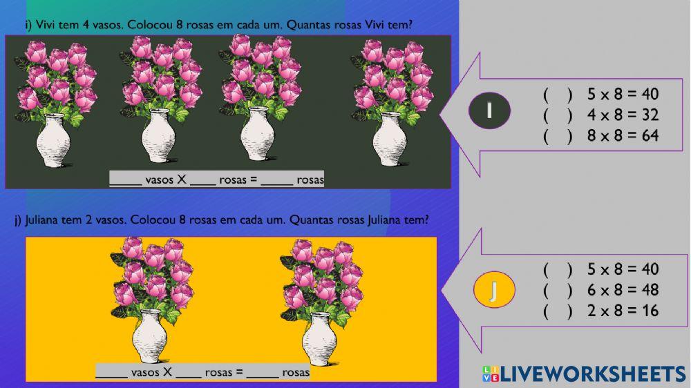 Operações - Multiplicação