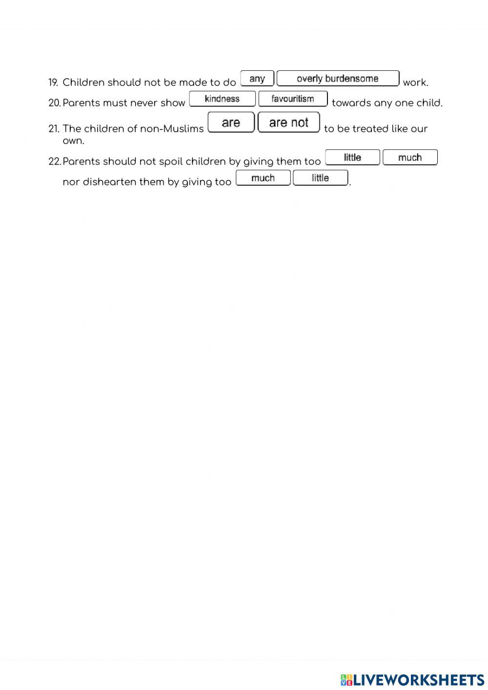 Respect for children