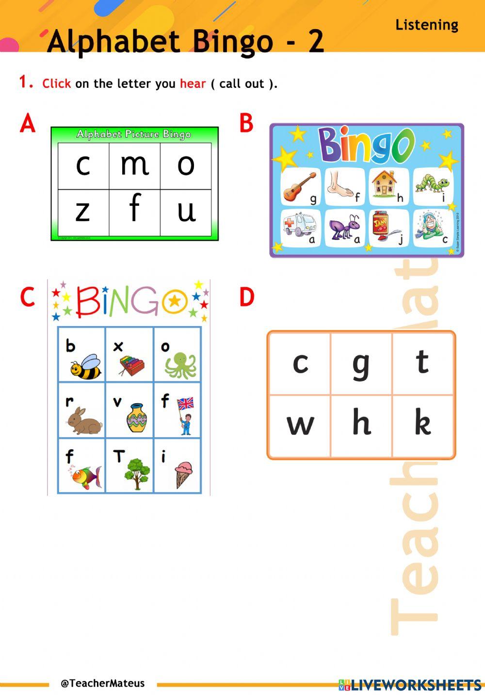 Alphabet Bingo - 2