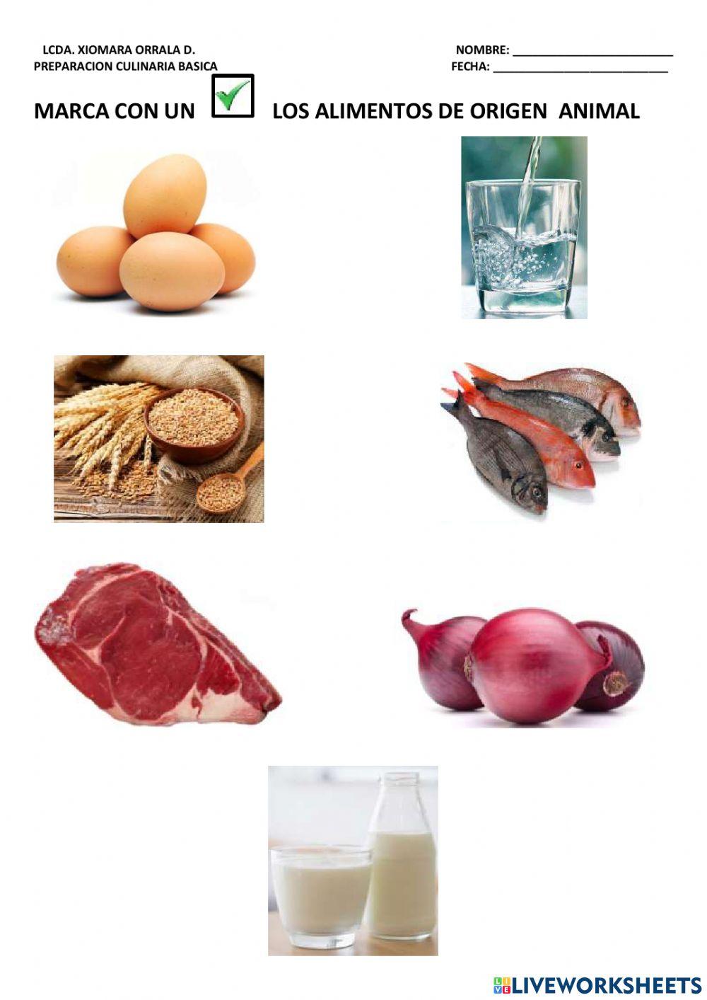 Alimentos de origen animal