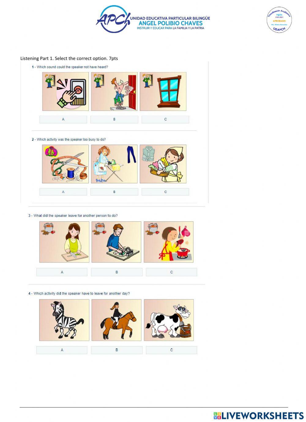 Supplementary Exam 9th. Version B.