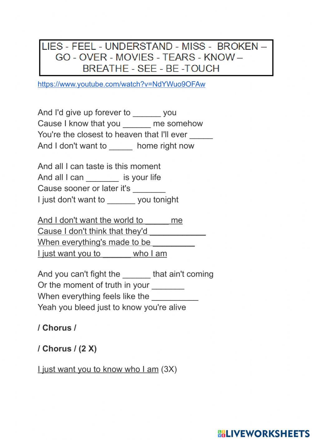 Iris - Goo goo dolls