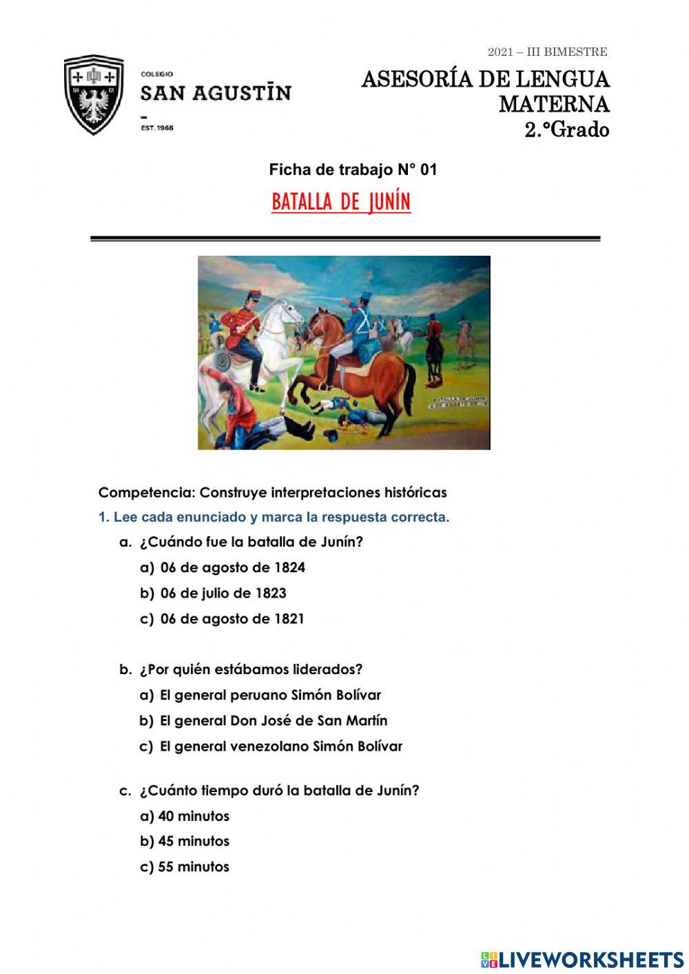 La batalla de Junín