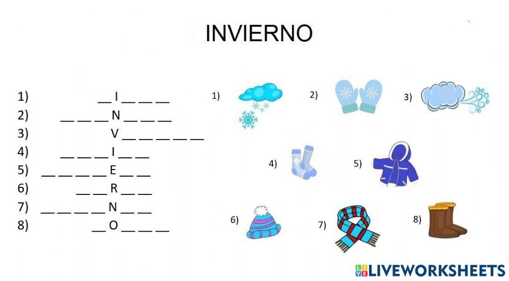 CRUCIGRAMA INVIERNO 2