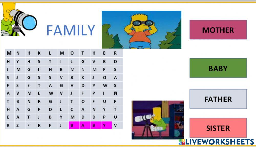 wordsearch- family