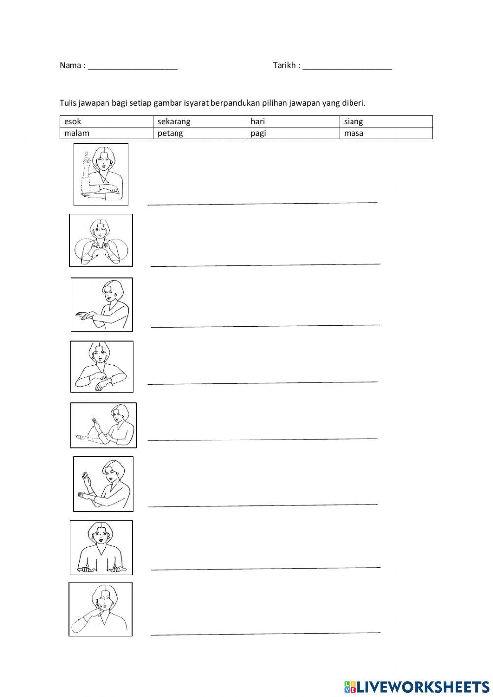 Hari dan Masa BIK Prasekolah