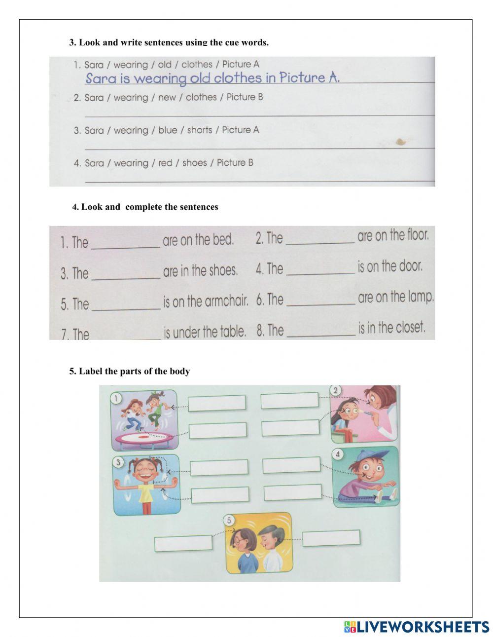 INGLÉS- Cuestionario examen de junio. Tercer Grado 2021