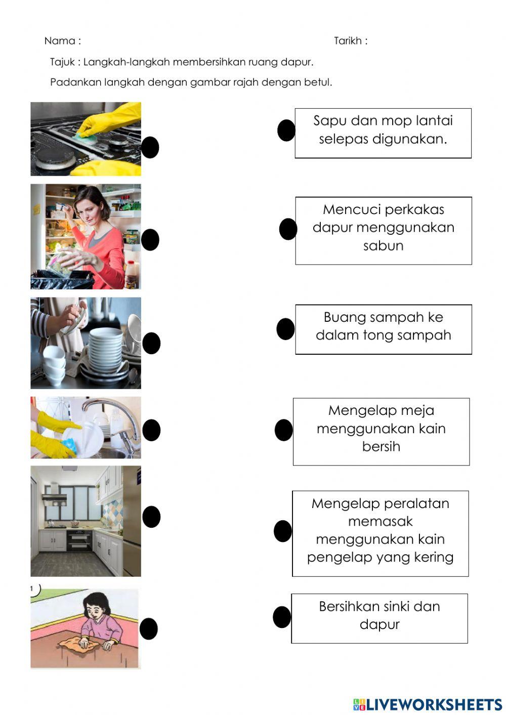 Langkah Membersihkan Ruang Dapur