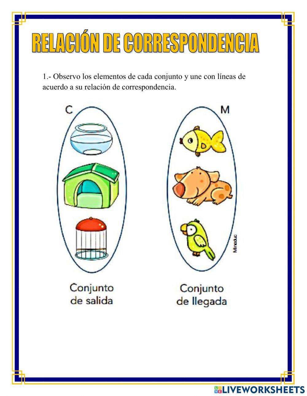 Relación de correspondencia