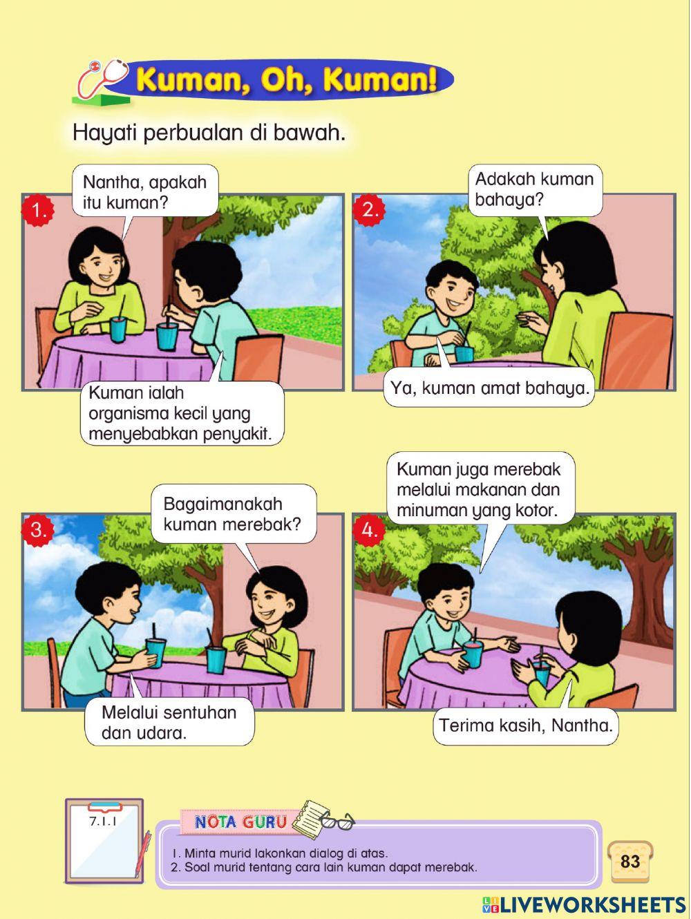 Pendidika Kesihatan Tahun 1 PdPR Minggu 21 Jumaat 2hb Julai 2021