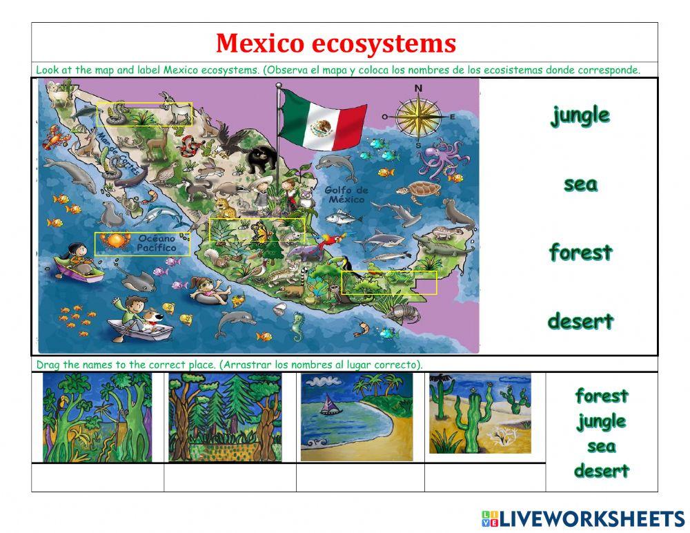 Ecosystems and animals of mexico