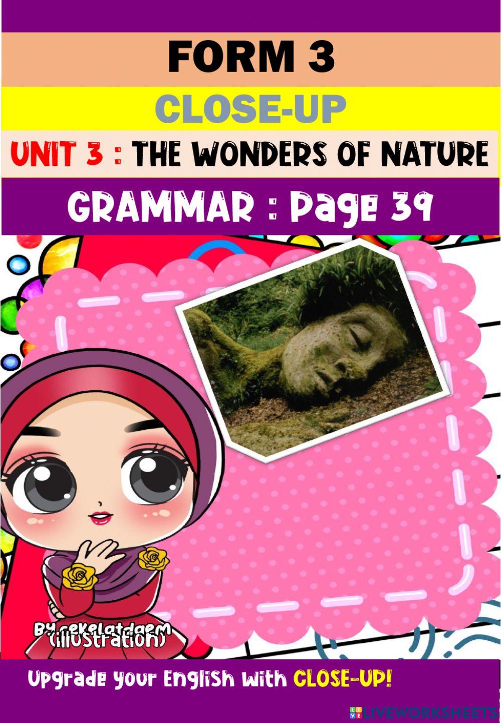 Close-up Unit 3 (page 39: Grammar)