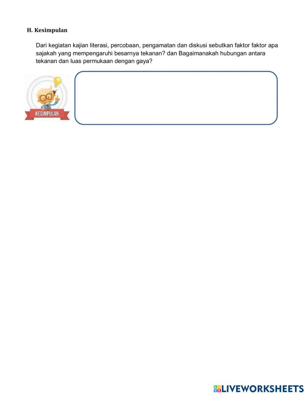 LKPD Tekanan zat padat