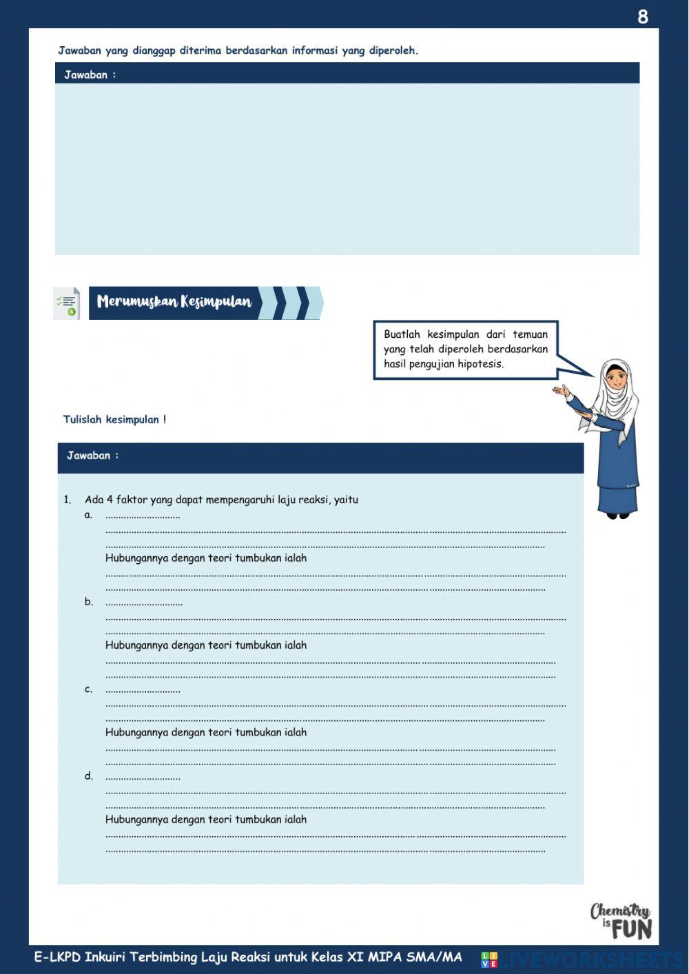 E-lkpd pertemuan iii laju reaksi