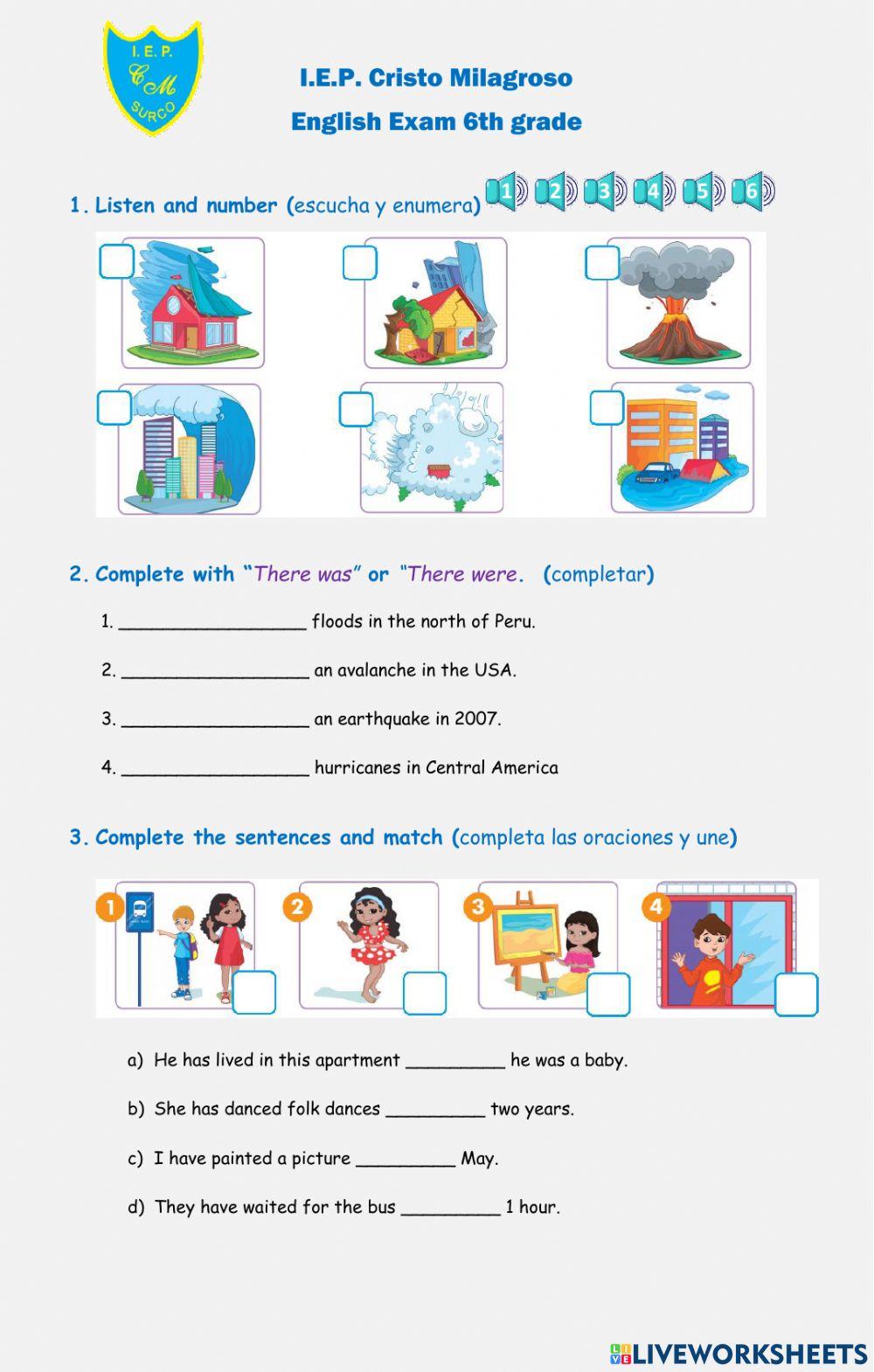 2B mensual 6th grade