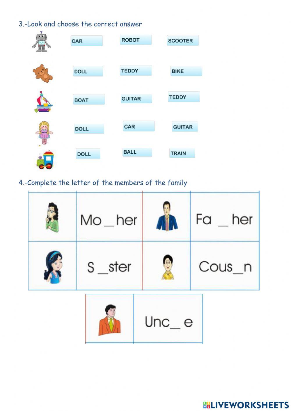 Assesment unit 1 2º grade