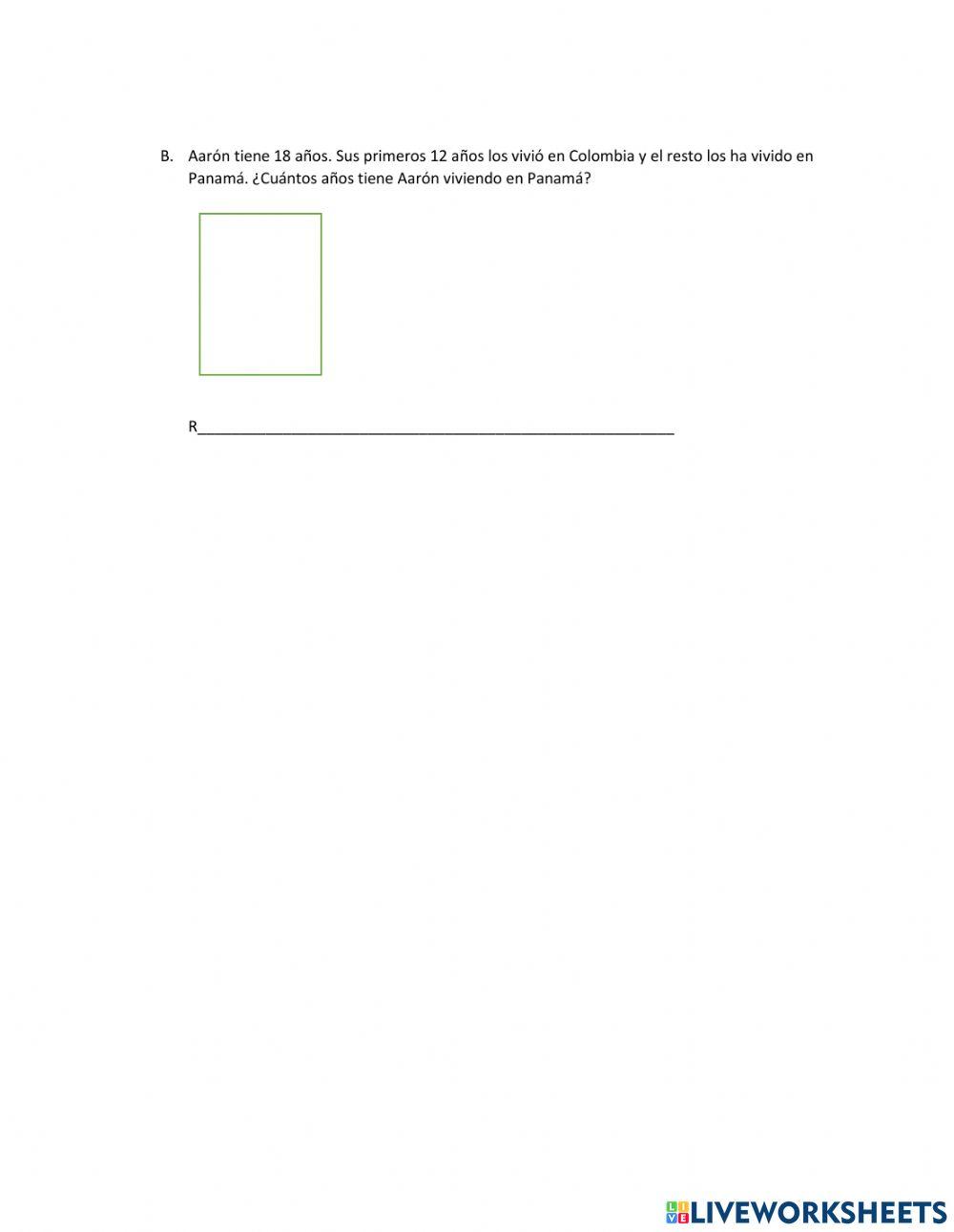 Problemas combinados de adición y sustracción