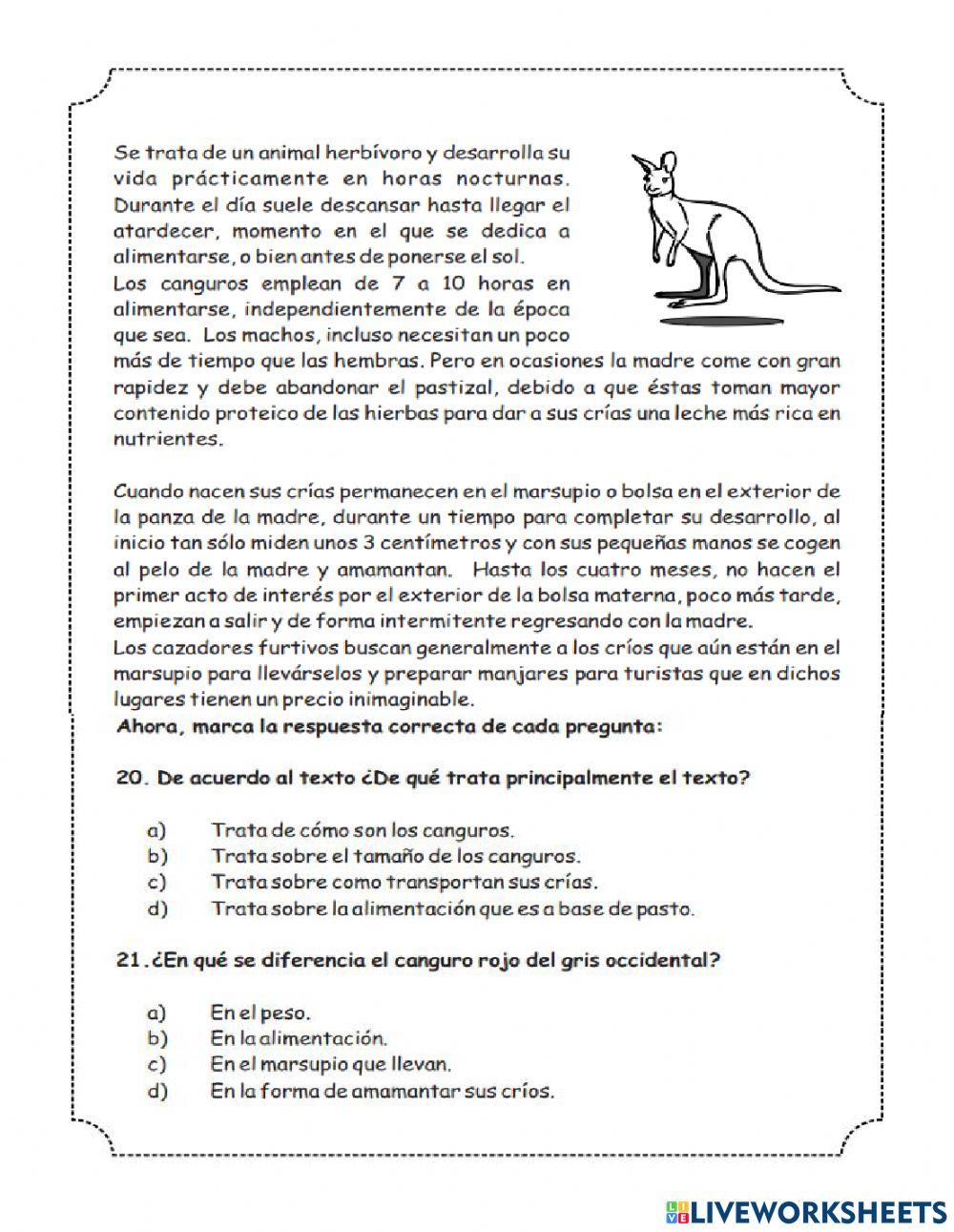 Comprension de lectura parte2