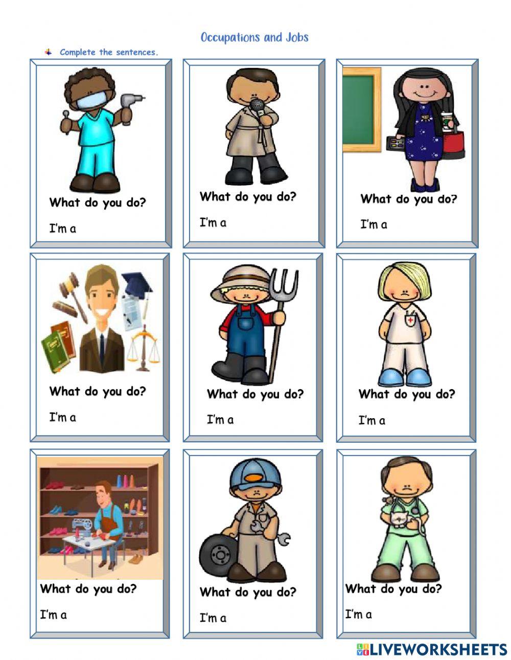 Occupations and jobs