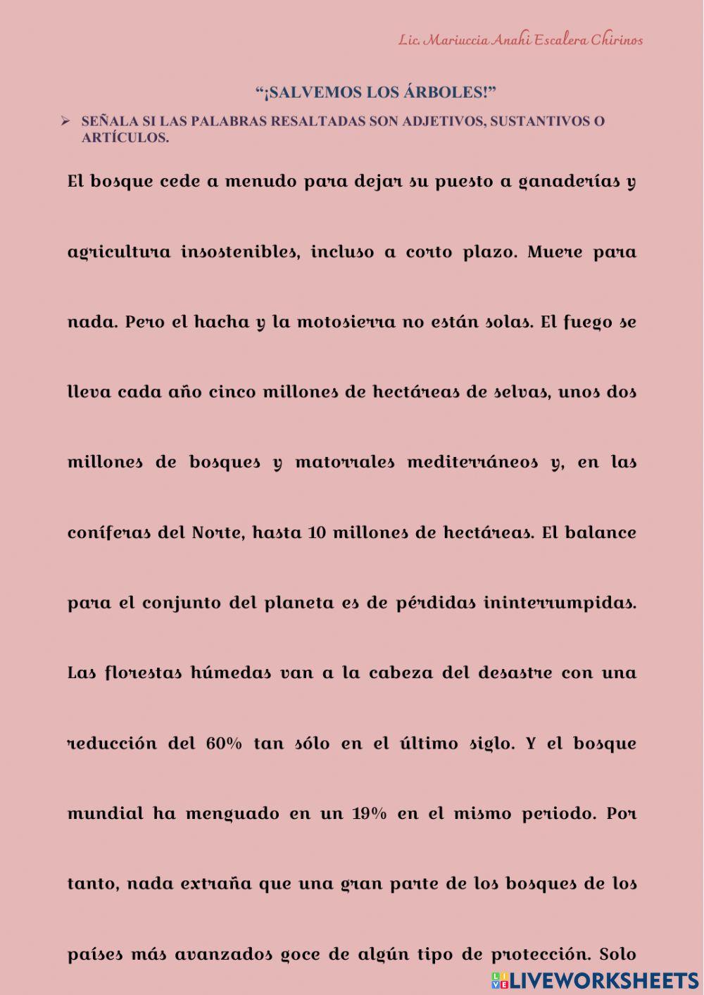 Categorías gramaticales