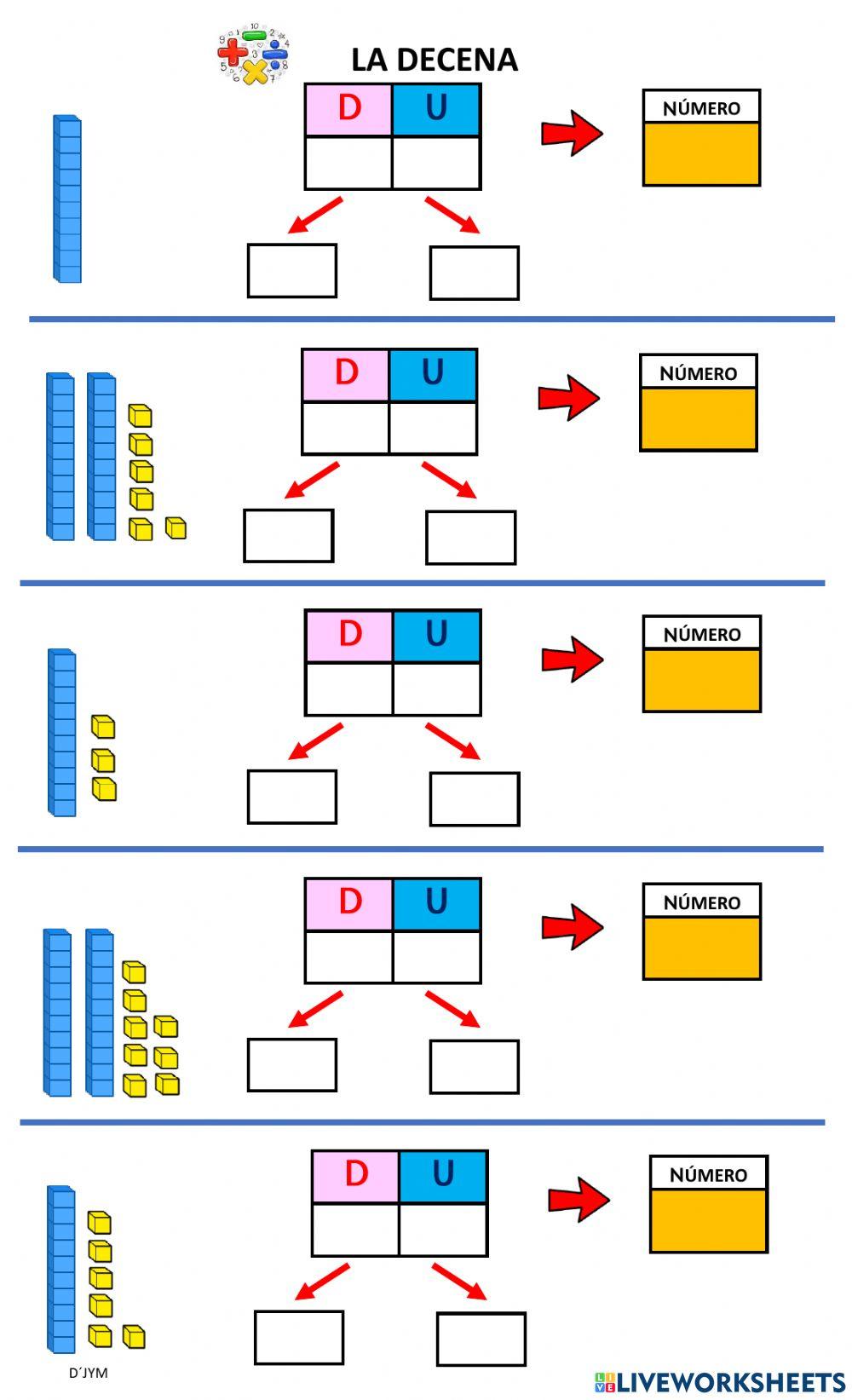 La decena - Determinación por bloques