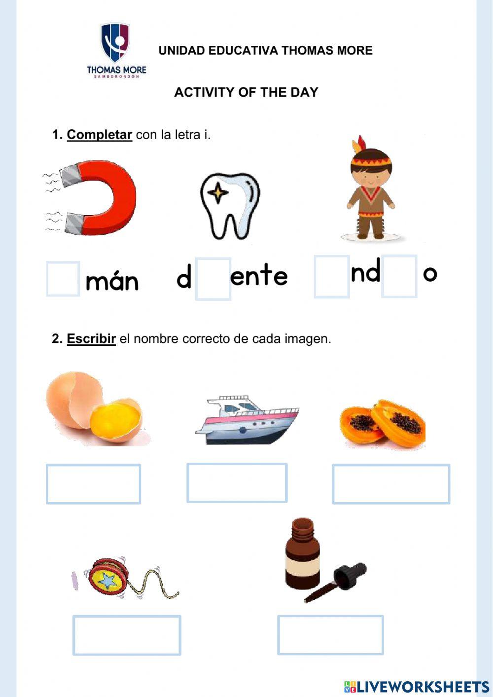 Activity of the day (July 7th)