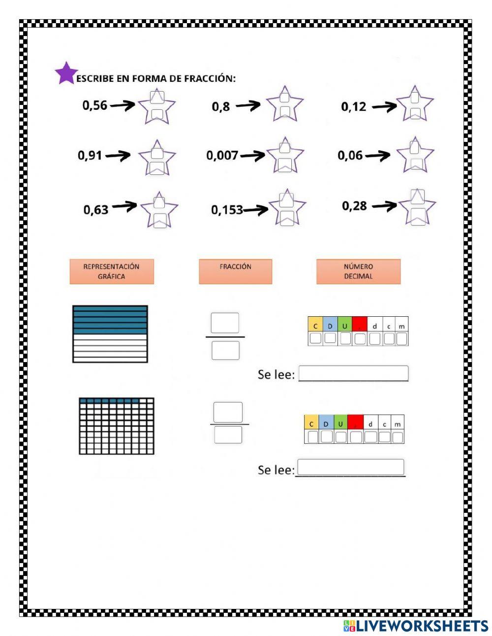Fracciones-decimales