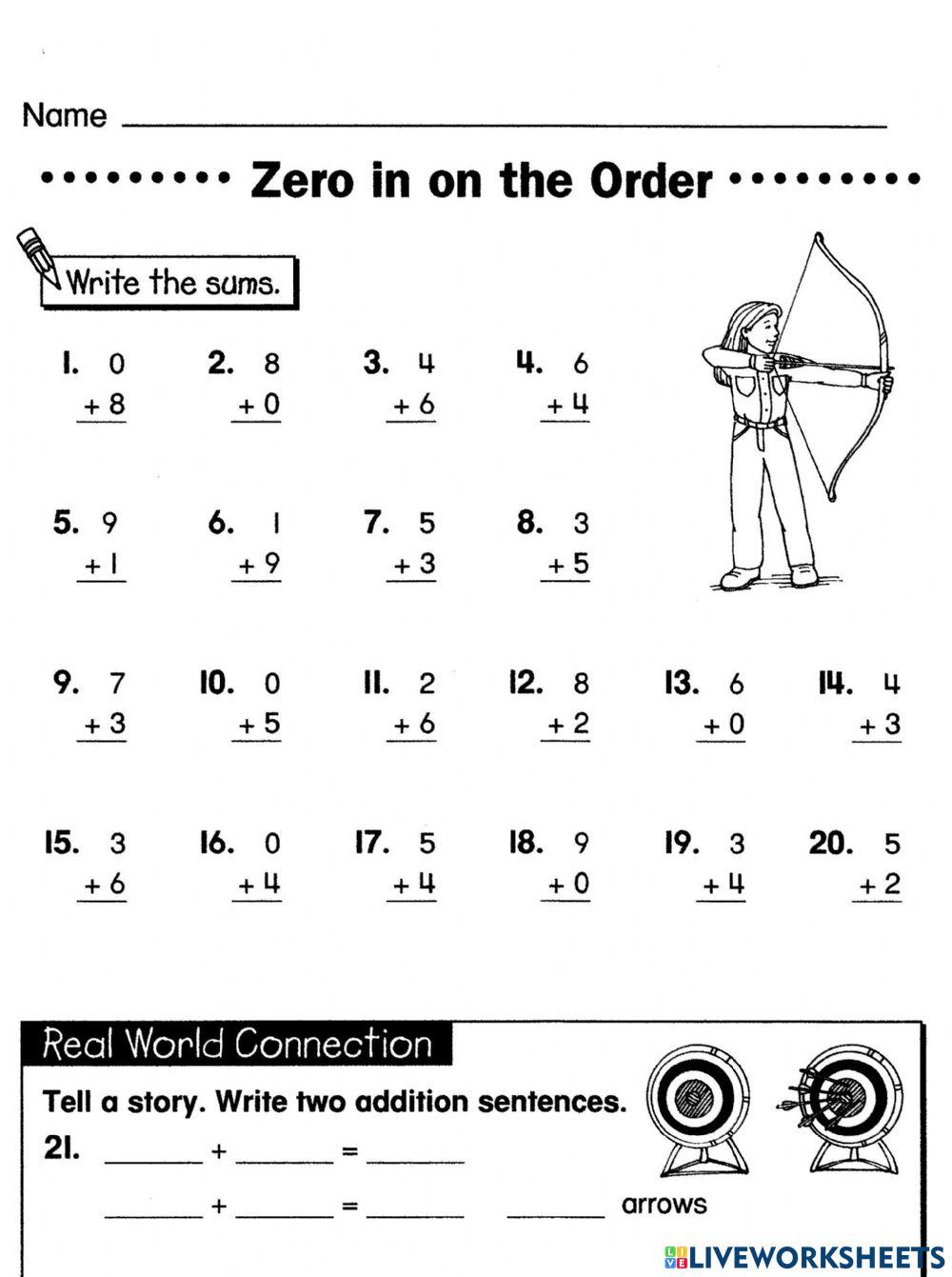 Maths worksheet interactive exercise for I | Live Worksheets