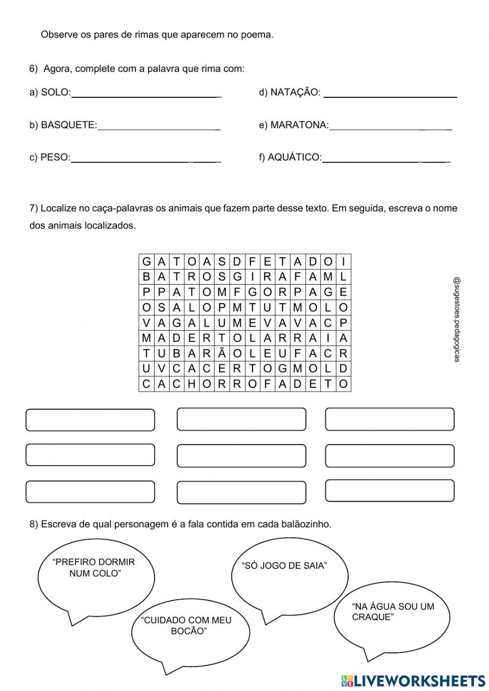 Olimpíada da bicharada