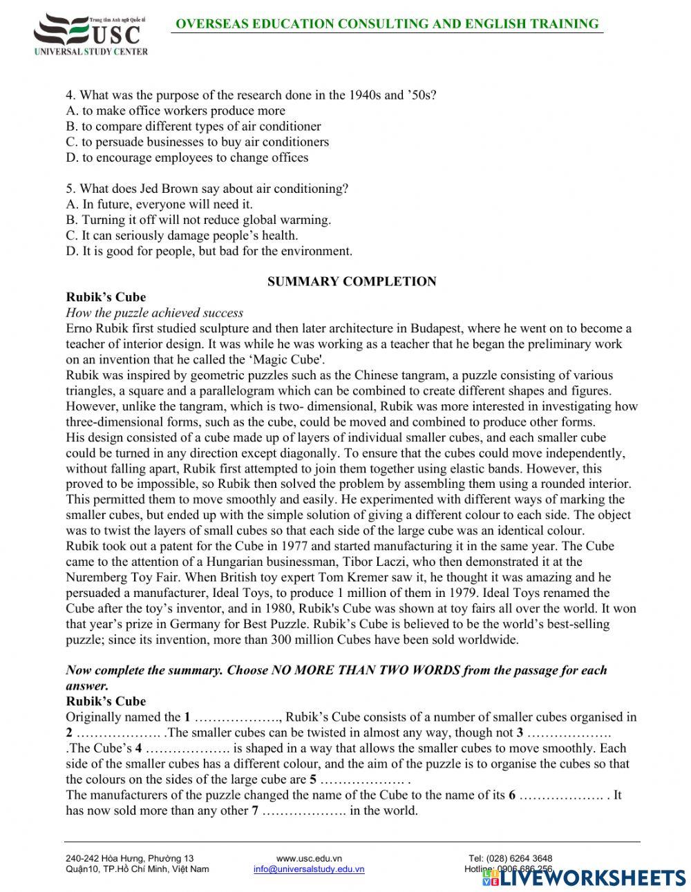 Complete ILETS 4-5 - Unit  4 READING
