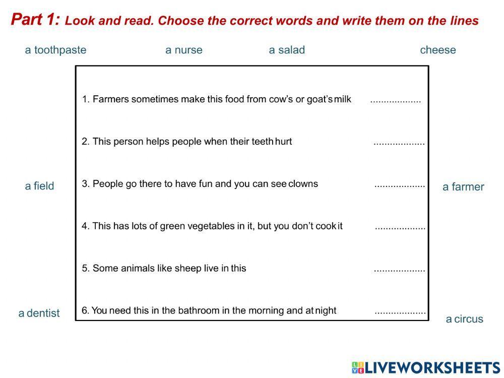Movers reading test 2