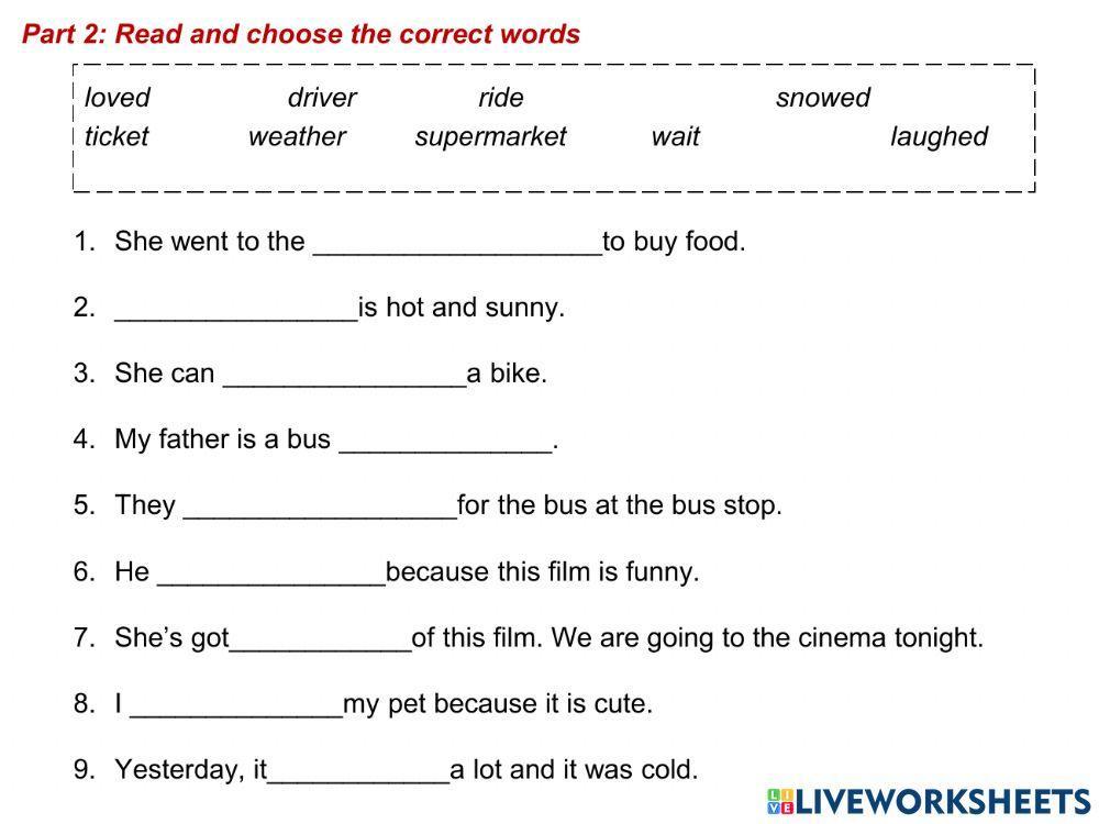 Movers reading test 2
