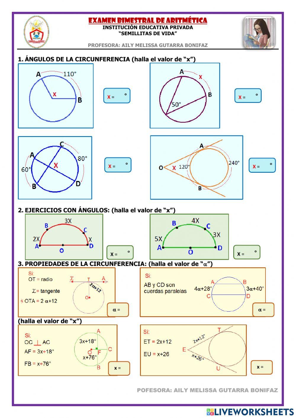Evaluación bimestral