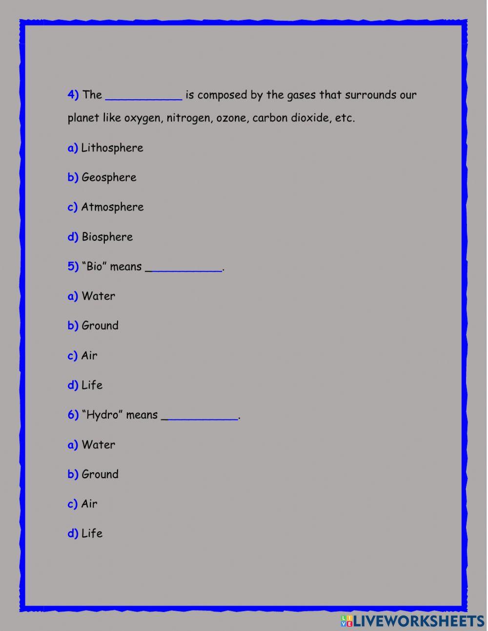 Geography quiz biomes