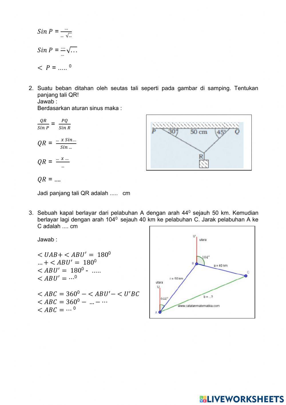 LKPD aturan sinus cosinus
