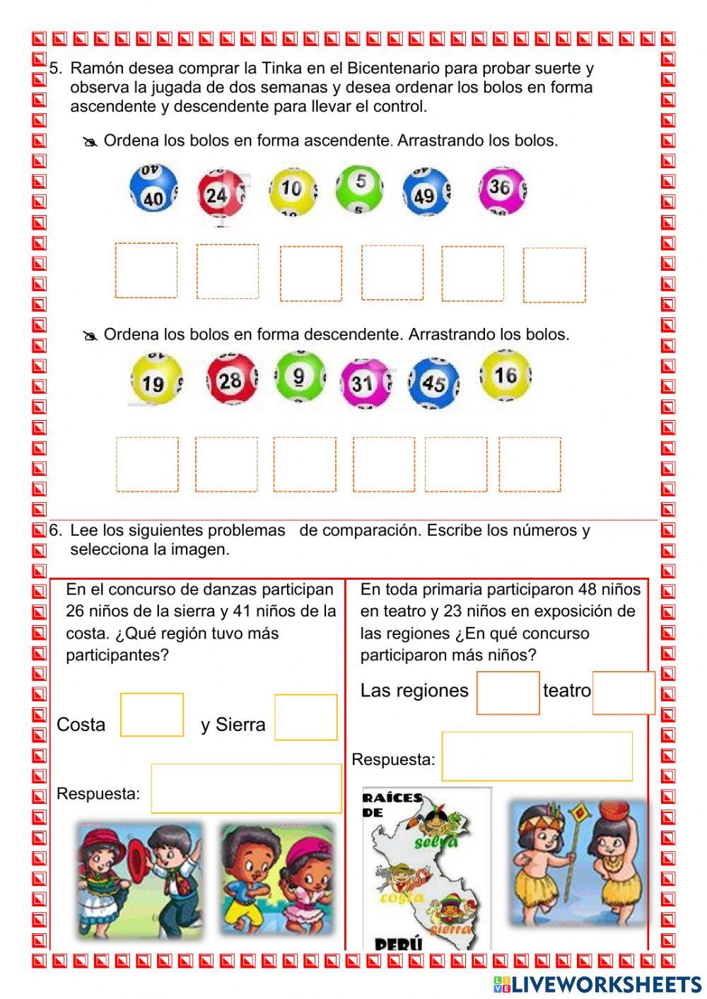 Evaluacion  de matematica