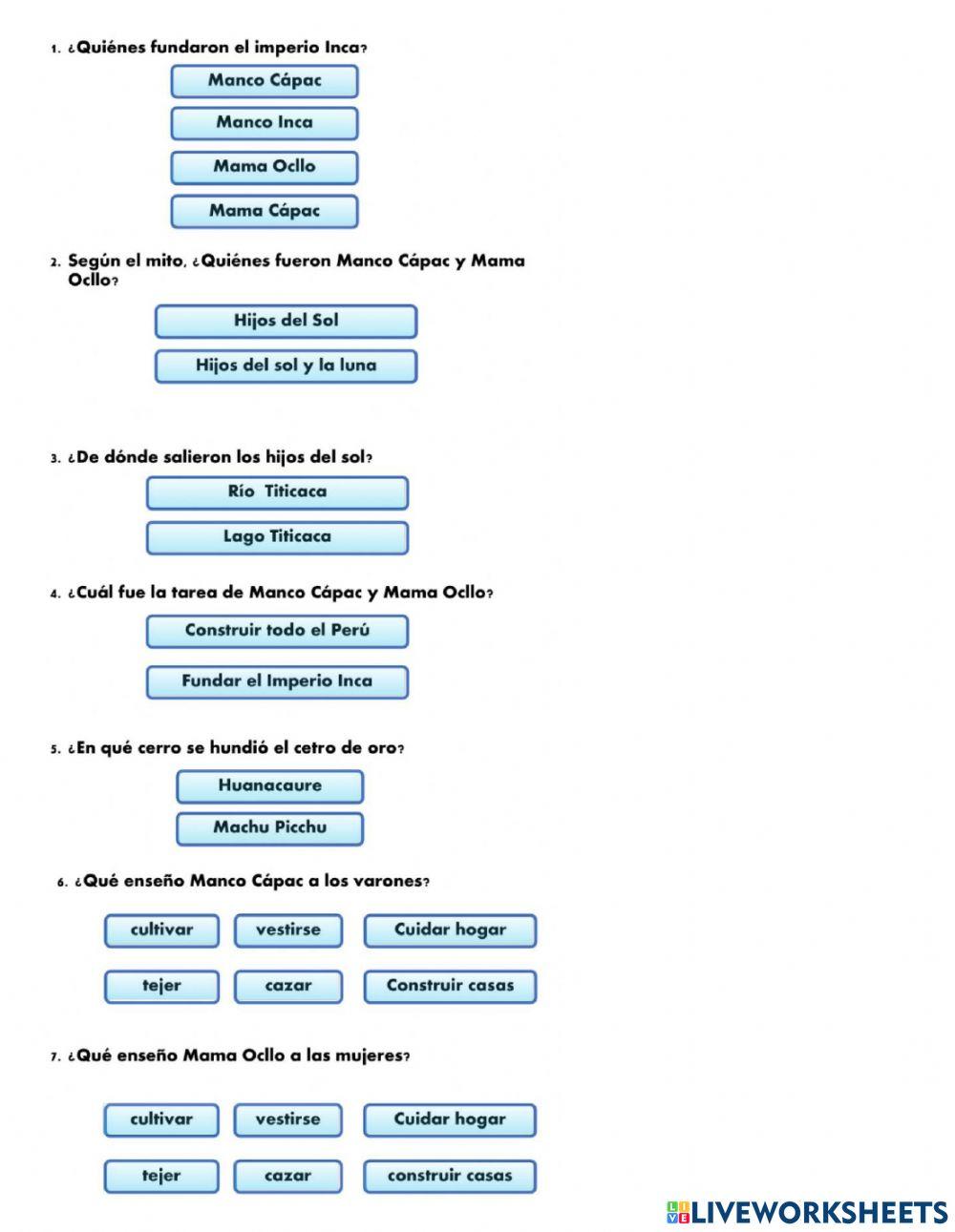 Examen de Personal Social