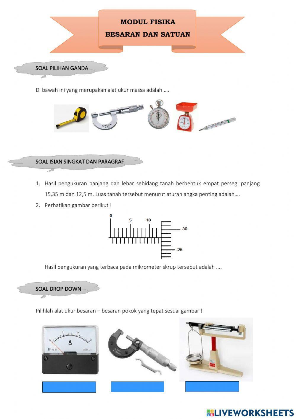 Modul besaran dan satuan