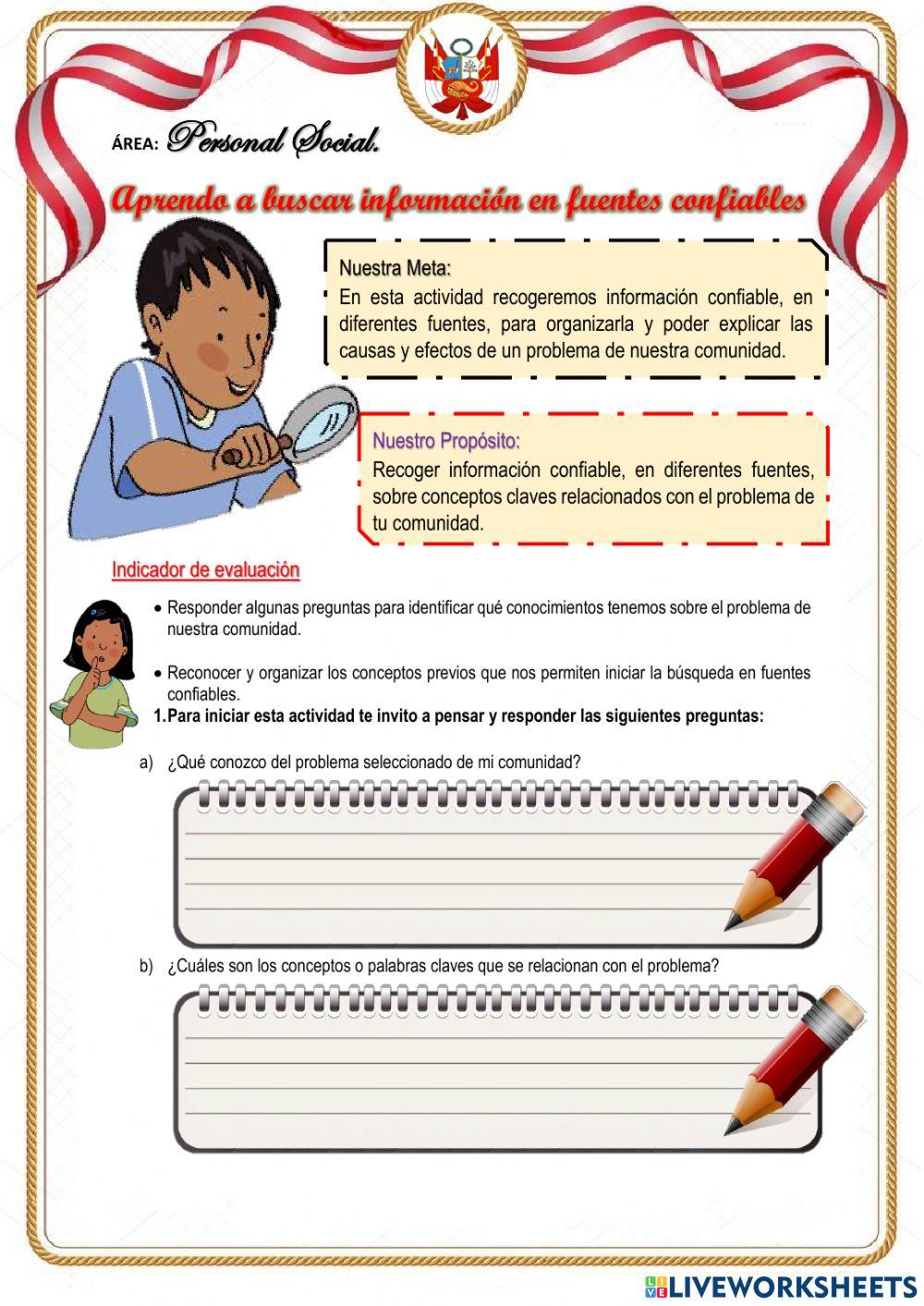 Aprendo a buscar información en fuentes confiables