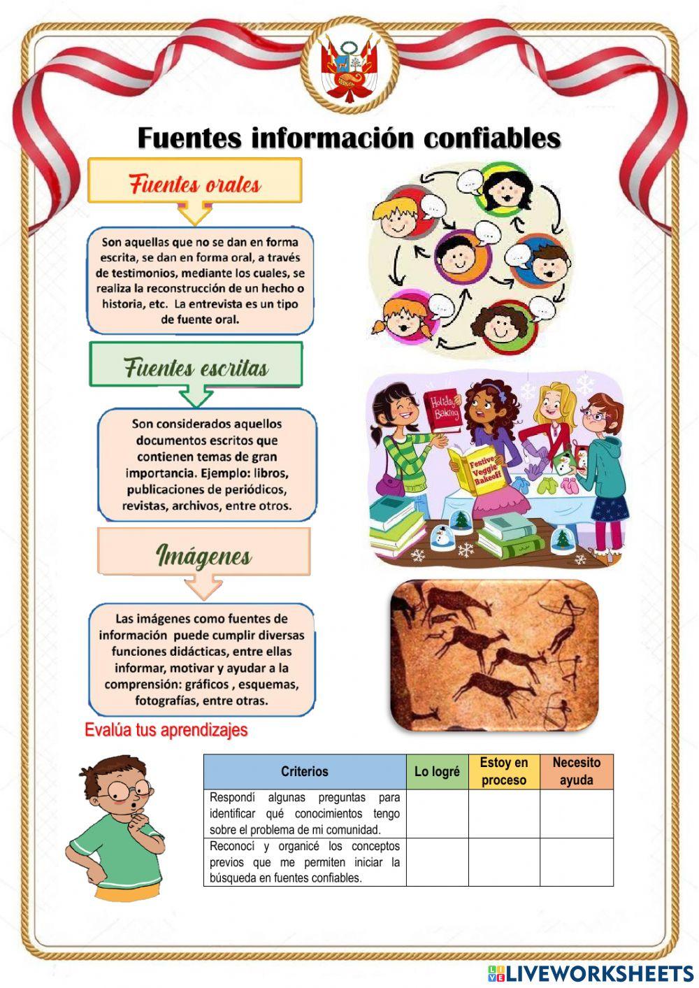 Aprendo a buscar información en fuentes confiables