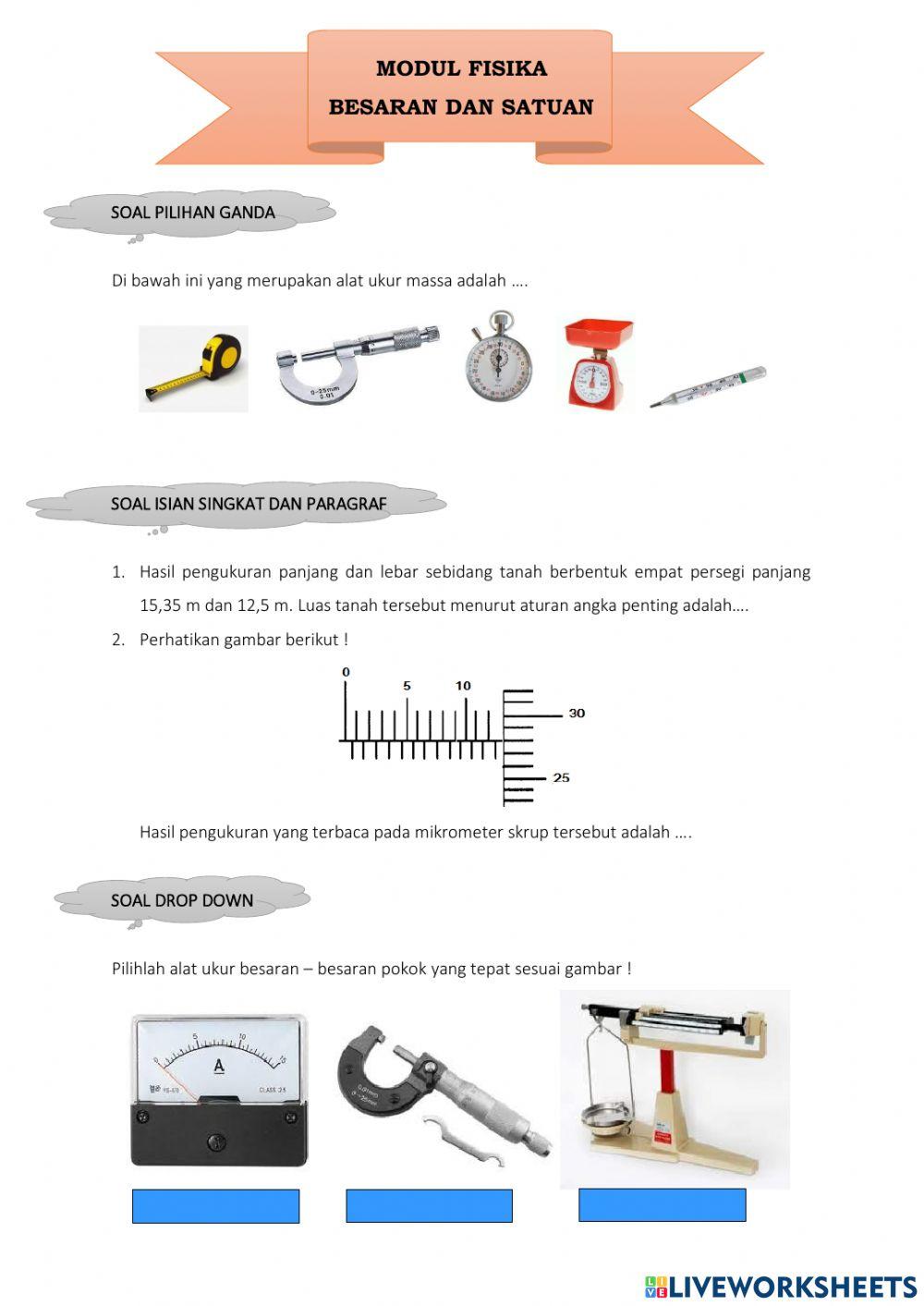 Modul Besaran dan Satuan Fisika