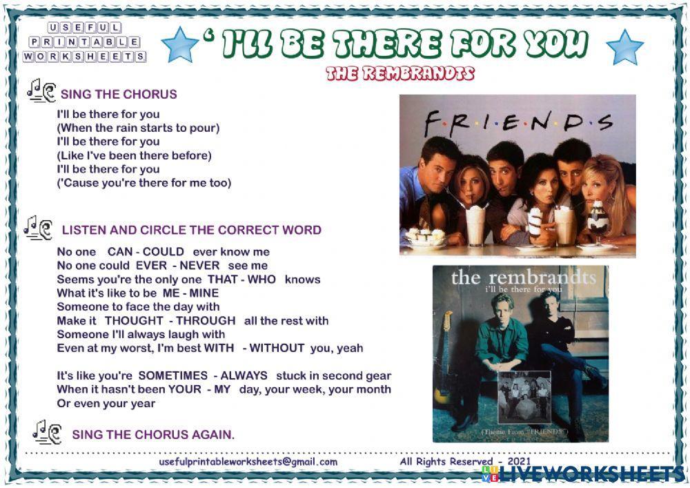 I'll be there for you- The Rembrandts